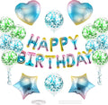 CANREVEL Happy Birthday Banner Decoration + 29pcs Star Balloons, Gradient | by CANREVEL