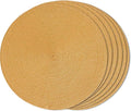 FunWheat Round Braided Placemats Set of 4 Table Mats by FunWheat