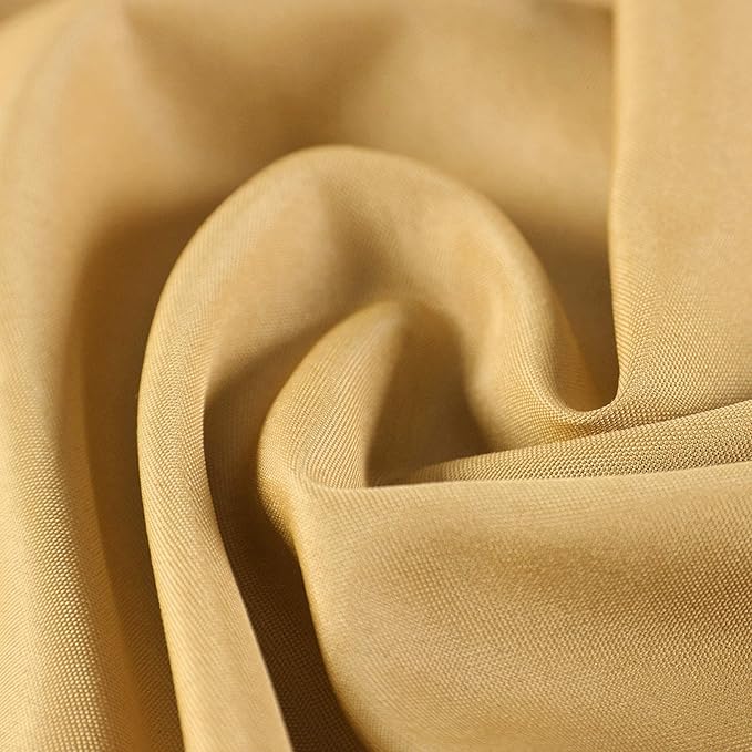 Cloth Napkins 20x20 inch Washable Polyester Dinner Napkins Soft Table Napkins for Wedding Party Dining Banquet(Gold,12PCS)