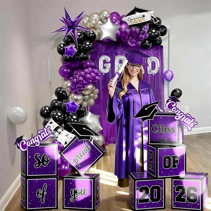 2026 Graduation Decorations, So Proud of You and Class of 2026 Grad Boxes - Image 5