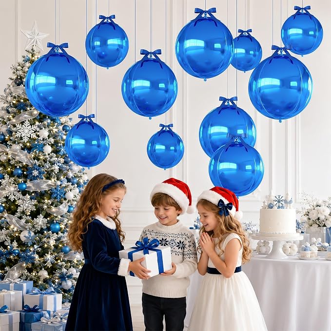 Dark Blue Round Foil Balloons - Image 6