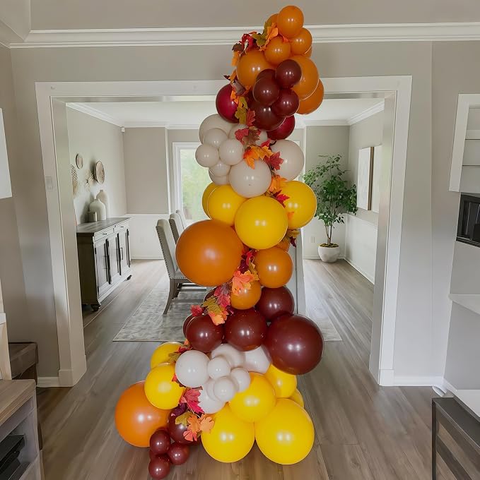 Burnt Orange Brown Balloons, 12 Inch 35PCS Fall Balloons - Image 4