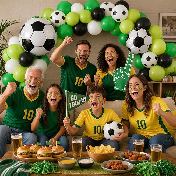 Green Soccer Balloons - Image 6