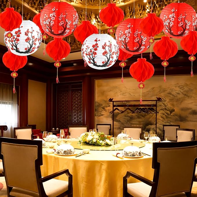 Mototo 60PCS Hibachi Party Decoration 12Inch Chinese Japanese Paper Lantern | - Image 7