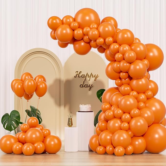Orange Balloons 145pcs Different Sizes 18 12 10 5 Inch Arch Kit Garland by Unknown