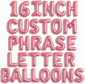 Rose Gold Letter Balloons by GalaSupplies