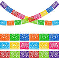 DOMESTAR 2 Packs 36 FT Mexican Party Banner, Fiesta Party Decoration | Papel by DOMESTAR