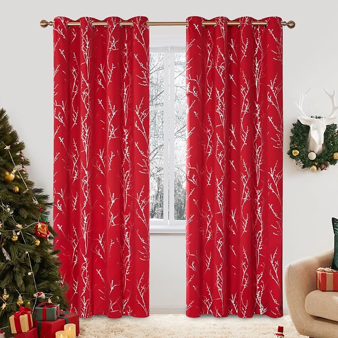 Deconovo Living Room Curtains 95 Inches Long, Thermal Insulated, Room Darkening by Unknown