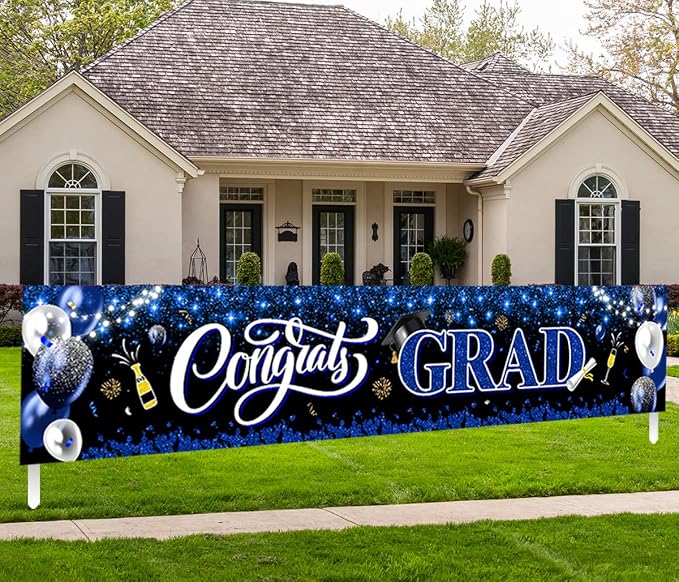 2026 Graduation Decorations-Congrats Grad Yard Sign Banner Decoration by GREHUMOR
