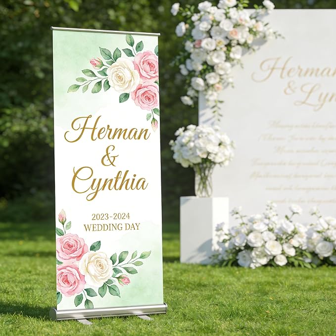 Custom Retractable Banner with Aluminum Frame, Personalized Roll Up Banner - Image 8