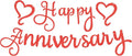 Pre-Strung Happy Anniversary Banner by EONNCNT