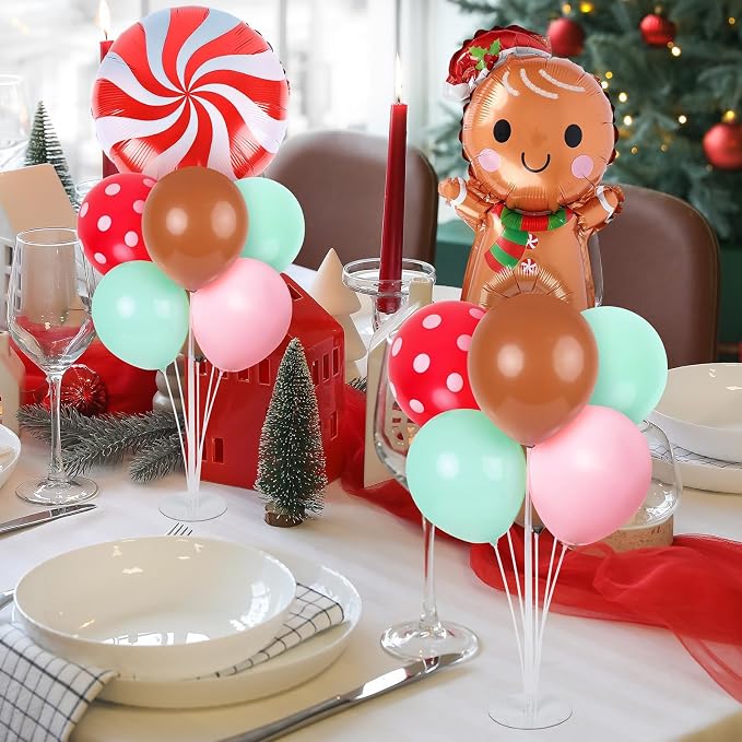 6 Sets Christmas Gingerbread Balloon Stand Kit - Image 2