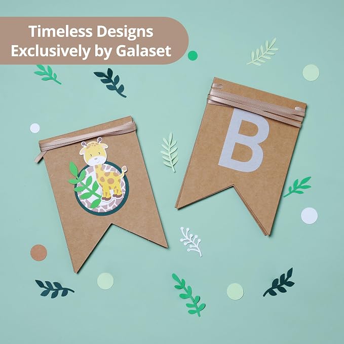 Animal Themed Birthday Banner, Pre-Strung Jungle Safari Decorations - Image 6