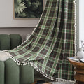 Sutuo Home Boho Curtains for Kitchen Nursery, Christmas Vintage Plaid Curtains by SutuoHome