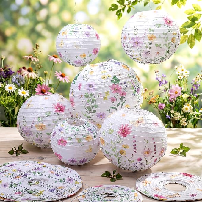 Baquler 12 Pcs Paper Lanterns Party Decorations, Hanging Paper Lanterns in 3 - Image 5