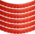 LOLStar Red Foil Fringe Tinsel Garland, Tinsel Streamers Banner, 6 Pack | 60Ft by LOLSTAR