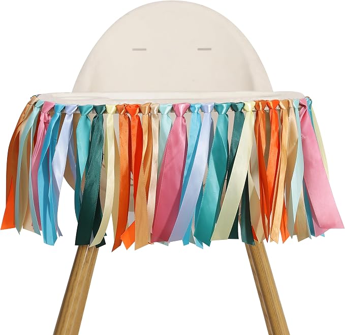 Colorful Satin Ribbon Tassel Banner by Unknown