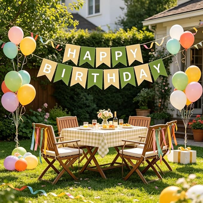 Happy Birthday Banner Birthday Party Supplies - Image 3