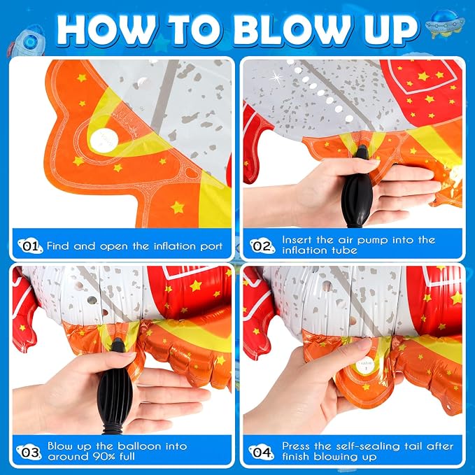 6 Pcs Rocket Balloons for Kids - Image 6