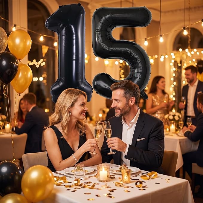 YPSelected 32 Inch Large Foil Helium Number Balloon Birthday Wedding Party 0-9 - Image 3