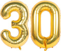 40 Inch gold Number Balloons 30 Helium Foil Mylar Balloon | Birthday Party by Exquisitehighqualitypartydecorationstomeetyoureveryneed%EF%BC%81