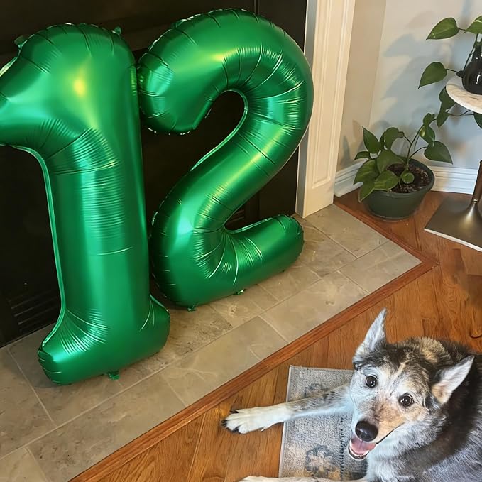 Numbers 10 Balloon 40Inch Dark Green Balloon - Image 3