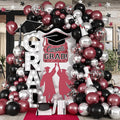 Red and Black Balloon Arch Garland Kit, Graduation Party Decorations, Burgundy by Froova