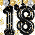 18th Birthday Decorations for Boys, 40 inch 18 Balloon Numbers by Unknown