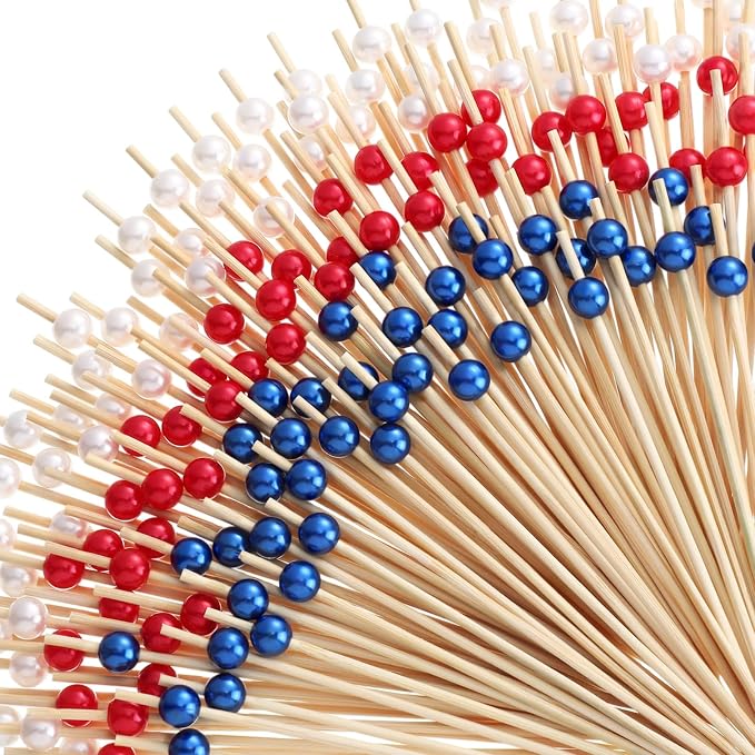 Reallnaive 600 Pcs Cocktail Pick Pearl Fancy Toothpick by Unknown