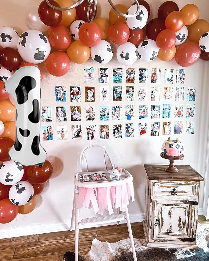 Cow Print Number 8 Balloon 40 inch, Cow Birthday Party Balloons Decorations | - Image 7