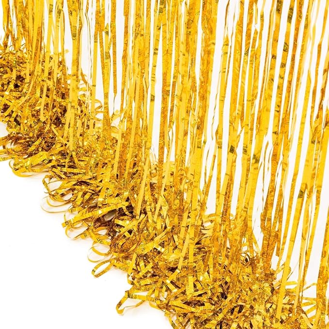 BRAVESHINE Gold Foil Fringe Curtains - Image 10