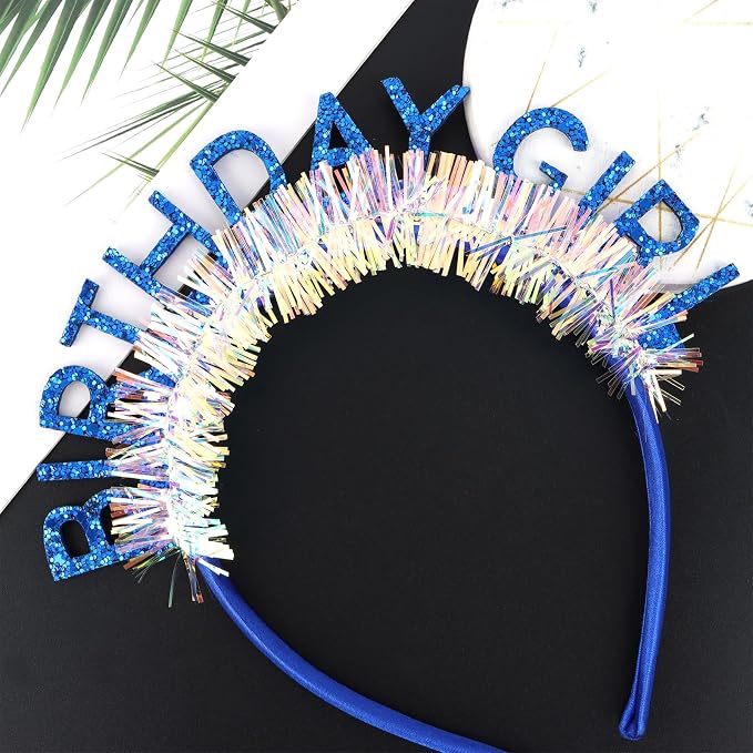 CIEHER Birthday Girl Headband Birthday Crown - Image 4