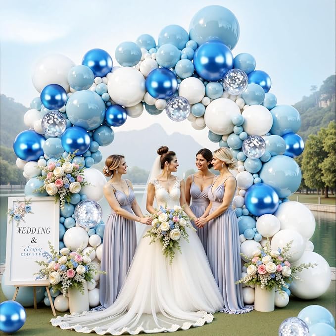 KARLURE Blue Balloon Arch Kit Garland - Image 7