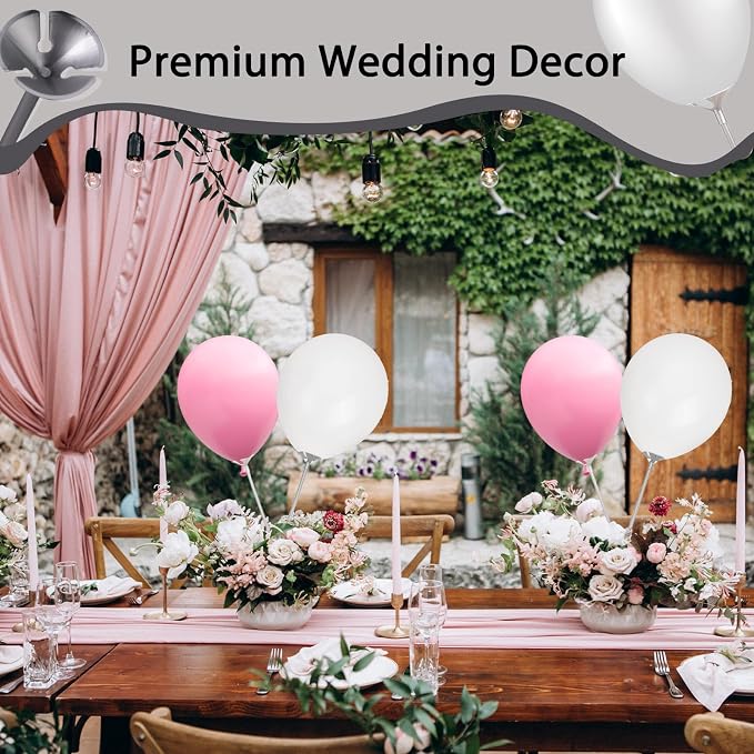 PP OPOUNT 35PCS Silver Balloon Sticks - Image 6