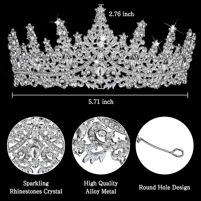 Fesciory Birthday Crown for Women, Adult Fit, Coming of Age Gifts & Halloween - Image 5