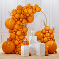 PartyWoo Burnt Orange Balloons 140pcs Different Sizes of 18 12 10 5 Inch by PartyWoo