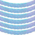 LOLStar Iridescent Blue Foil Fringe Tinsel Garland Streamer Banner, 6 Pack | by LOLSTAR