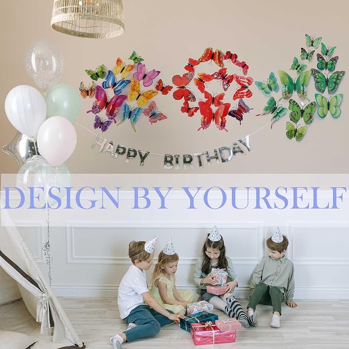OPSEAM 3D Butterfly Wall Decor Butterfly Decorations Stickers - Image 5
