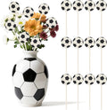 TICIAGA Soccer Wooden Floral Picks by TICIAGA