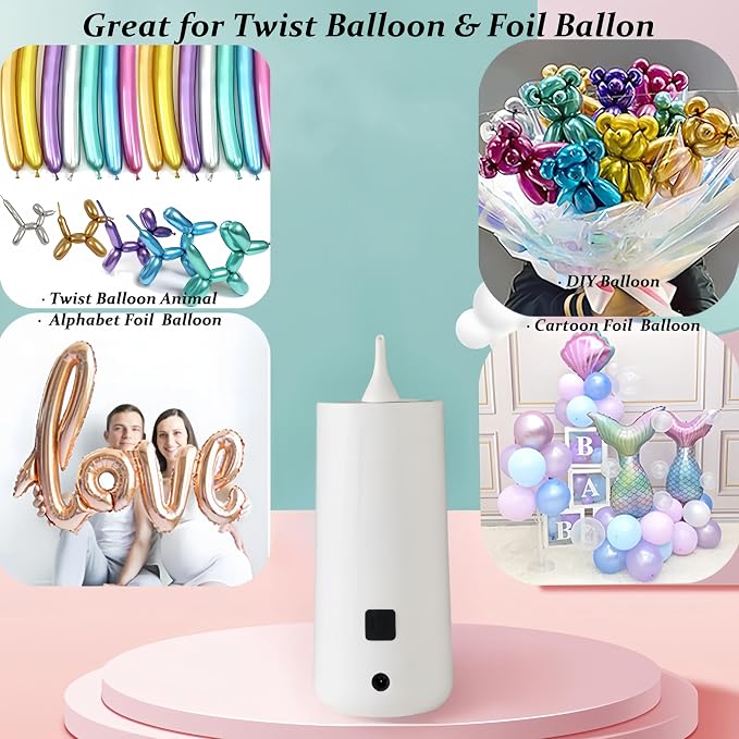 Electric Magic Balloon Pump, Electric Air Inflator Party Air Blower Pump - Image 3