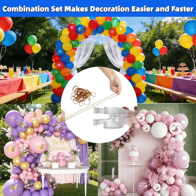 10 Pack Clear Balloon Arch Clips - Image 7