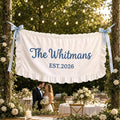 Personalized Hand Embroidered Wedding Banner by DUNACO