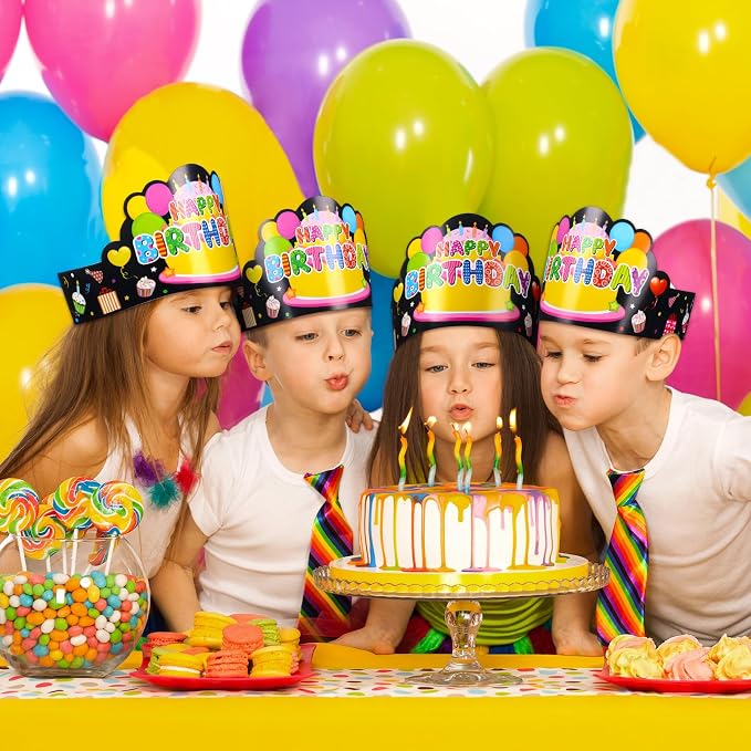 Yunsailing 36 Pcs Happy Birthday Crowns - Image 7