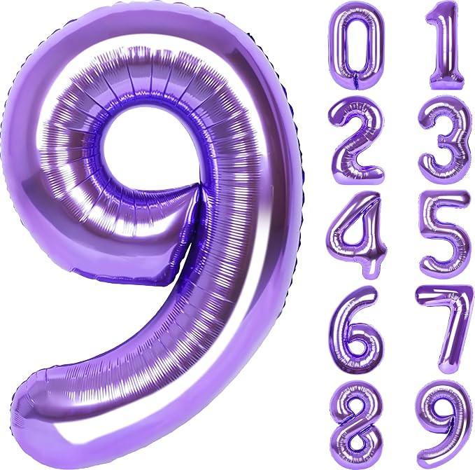 Number Balloons for Birthday Decorations by United-UnicornsParty
