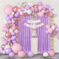 Lavender Sequin Backdrop Curtains 2 Pcs 3.3ftx8ft Sparkle Backdrop Fabric | by B-COOL