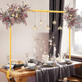 Over The Table Rod Stand with Clamps Gold Table Balloon Arch Frame | Adjustable by Nisoger