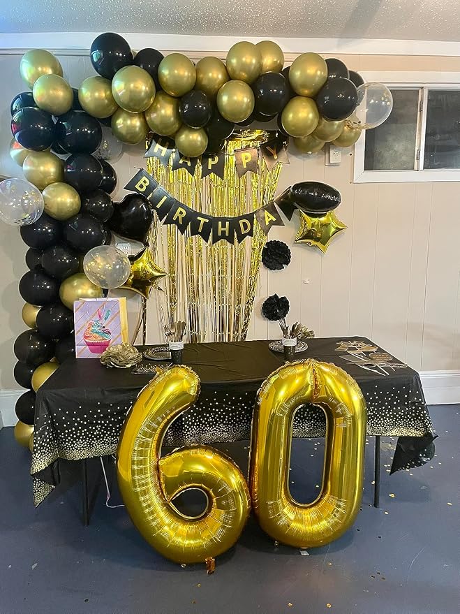 Number Balloons 40 Inch Gold 5 Balloon - Image 4