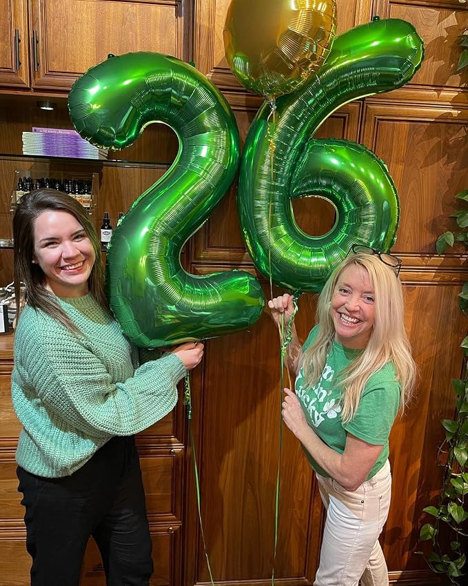 40 Inch Green Number 9 Balloon Birthday Party Decorations - Image 7