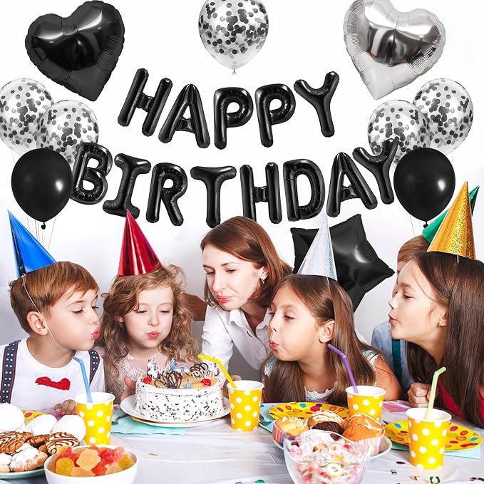 CANREVEL Happy Birthday Banner Decorations + 30pcs Star Balloons, - Image 7