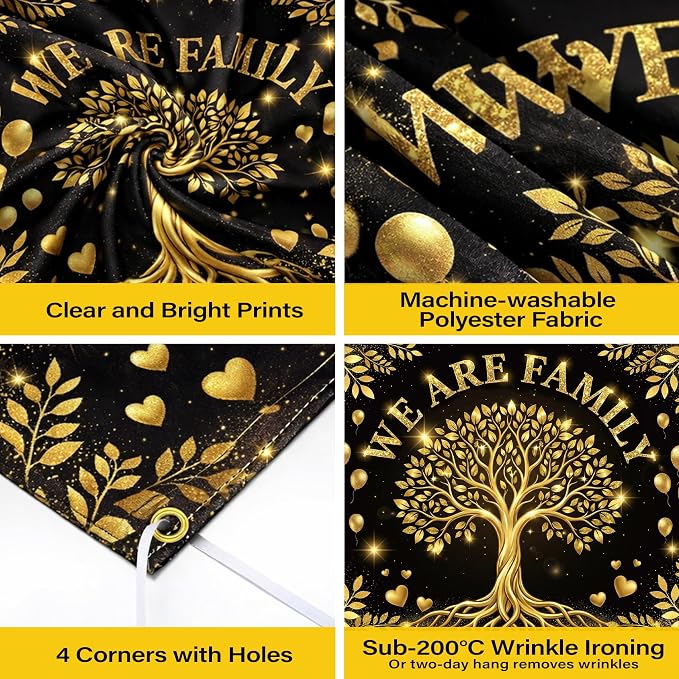 Family Reunion Backdrop Decorations 7x5ft - Image 5